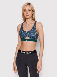Reebok Biustonosz sportowy Modern Safari HK4806 Zielony. Zielone biustonosze sportowe Reebok, bez wzorów, z syntetyku. Za 89.99 zł.