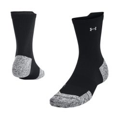 Skarpety do biegania Under Armour Ad Run Cushion 1Pk Mid. Czarne skarpetki Under Armour, bez wzorów. Za 54.99 zł.