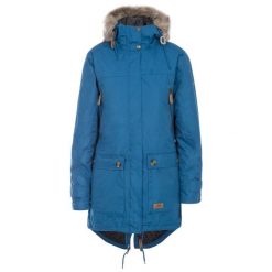 Parka Damska Wodoodporne Clea. Niebieskie płaszcze Trespass, na jesień, m, bez wzorów, sportowe, bez kaptura. Za 333.99 zł.