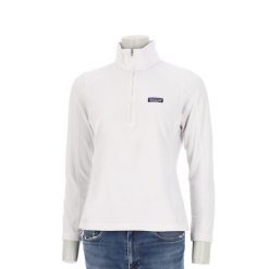 Second life - Sweter polarowy damski biały Patagonia - Stan bardzo dobry. Białe swetry Patagonia, l, bez wzorów, z materiału, sportowe, bez ramiączek. Za 255.56 zł.
