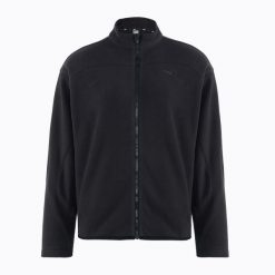 Kurtka do biegania damska PUMA Winter Tech Polar Fleece. Czarne bluzy z polaru Puma, bez wzorów, z polaru, do biegania. Za 299.99 zł.