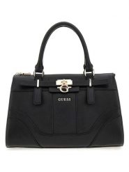 Guess Torebka "Greyson" w kolorze czarnym - 30 x 19 x 14 cm rozmiar: onesize. Czarne torebki klasyczne Guess, z aplikacjami, z materiału, bez dodatków. Za 448.99 zł.