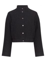 MOSS COPENHAGEN Kurtka przejściowa "Seba" w kolorze antracytowym rozmiar: M/L. Czarne kurtki Moss Copenhagen, l, bez wzorów, bez kaptura. Za 260.99 zł.