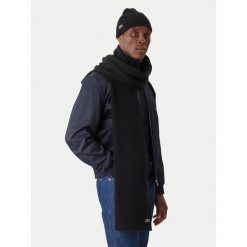 Zestaw Szalik i Czapka Lacoste. Czarne szaliki i kominy Lacoste, bez wzorów. Za 529.99 zł.