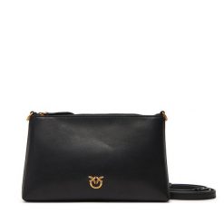 Torebka PINKO. Czarne listonoszki Pinko, bez wzorów, bez dodatków. Za 629.99 zł.