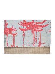 BLE Kopertówka w kolorze czerwono-białym - 24 x 17 x 1 cm rozmiar: onesize. Białe kopertówki BLE, bez wzorów, z materiału, bez dodatków. Za 42.95 zł.