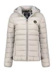 Geographical Norway Kurtka pikowana "Atikamap" w kolorze jasnoszarym rozmiar: L. Szare kurtki Geographical Norway, l, bez wzorów, bez kaptura. Za 202.50 zł.