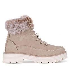 Botki Beverly Hills Polo Club. Brązowe botki Beverly Hills Polo Club, bez wzorów, bez obcasa, na płaskiej podeszwie, bez zapięcia. Za 174.99 zł.