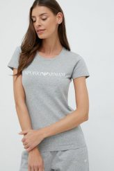 Emporio Armani Underwear t-shirt damski kolor szary. Szare t-shirty Emporio Armani Underwear, l, bez wzorów, z dzianiny, bez kołnierzyka, bez ramiączek. W wyprzedaży za 139.99 zł.