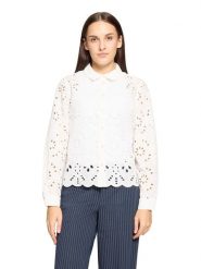 CARTOON Bluzka w kolorze białym rozmiar: 40. Białe bluzki Cartoon, bez wzorów, z bawełny, bez kołnierzyka, bez ramiączek. Za 130.99 zł.