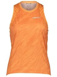 Craft Top kolarski "Core Endur' w kolorze pomarańczowym rozmiar: M. Pomarańczowe topy Craft, m, bez wzorów, bez kołnierzyka, bez ramiączek. Za 96.60 zł.