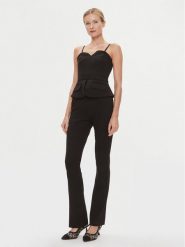 KARL LAGERFELD Kombinezon 240W1311 Czarny Regular Fit. Czarne sukienki KARL LAGERFELD, bez wzorów, z syntetyku, bez kołnierzyka, bez ramiączek. Za 939.99 zł.