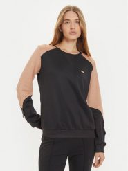 Liu Jo Sport Bluza TF4149 F0778 Czarny Regular Fit. Czarne bluzy bez kaptura Liu Jo Sport, l, bez wzorów, z syntetyku, bez kaptura. Za 339.99 zł.