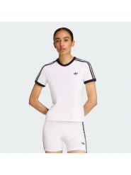 Adidas T-Shirt 3-Stripes KD3683 Biały Slim Fit. Białe t-shirty adidas, xs, bez wzorów, z bawełny, bez kołnierzyka, bez ramiączek. Za 149.99 zł.