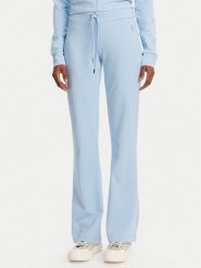 Juicy Couture Spodnie dresowe Apollo JCWBJ125311 Błękitny Flared Leg. Niebieskie spodnie dresowe Juicy Couture, bez wzorów, z bawełny. Za 239.99 zł.