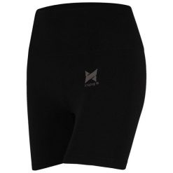 Spodenki sportowe damskie Xtreme Sportswear. Czarne szorty sportowe XTREME SOCKSWEAR, bez wzorów, z materiału, do biegania. Za 125.82 zł.