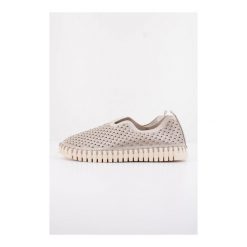 Buty ILSE JACOBSEN 179043 Srebrny. Szare buty trekkingowe Ilse Jacobsen, bez wzorów, ze skóry, bez zapięcia. Za 274.99 zł.