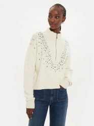 Pinko Sweter Bombay Maglia 104324 A27A Écru Regular Fit. Swetry Pinko, m, bez wzorów, z syntetyku, bez ramiączek. Za 609.99 zł.