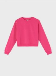 Gładka bluza crewneck - różowy. Czerwone bluzy bez kaptura Sinsay, l, bez wzorów, bez kaptura, do biegania. W wyprzedaży za 11.99 zł.