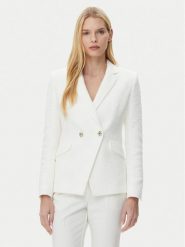 BOSS Marynarka Jatawa2 50535931 Biały Slim Fit. Białe marynarki i żakiety Boss, bez wzorów, z bawełny, bez ramiączek. Za 1,149.00 zł.