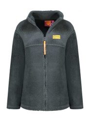 Geographical Norway Kurtka polarowa "Udolce" w kolorze ciemnoszarym rozmiar: M. Szare kurtki Geographical Norway, m, bez wzorów, z polaru, bez kaptura. Za 147.91 zł.