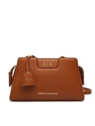 Armani Exchange Torebka XW002160 AF19892 U6123 Brązowy. Brązowe listonoszki Armani Exchange, bez wzorów, ze skóry, bez dodatków. Za 569.99 zł.