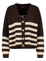 Sublevel Kardigan w kolorze ciemnobrązowo-beżowym rozmiar: L/XL. Brązowe swetry Sublevel, l, bez wzorów, bez ramiączek. Za 130.99 zł.