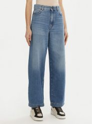 Weekend Max Mara Jeansy Brava 2515181081 Niebieski Relaxed Fit. Niebieskie jeansy Weekend Max Mara, bez wzorów, z bawełny. Za 809.99 zł.