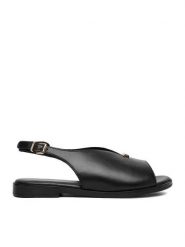 Lasocki Sandały CEO-WI16-FOXI-53 Czarny. Czarne sandały Lasocki, bez wzorów, ze skóry, bez obcasa, na płaskiej podeszwie, bez zapięcia. Za 159.99 zł.