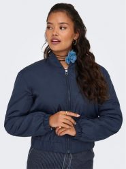 JDY Kurtka bomber Dixie 15317122 Granatowy Regular Fit. Niebieskie kurtki JDY, l, bez wzorów, z syntetyku, bez kaptura. Za 129.99 zł.