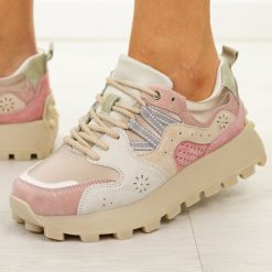 Różowe skórzane półbuty damskie Filippo Dp7560/26. Czerwone półbuty wsuwane Filippo, na lato, bez wzorów, z dresówki, eleganckie, z okrągłym noskiem, bez obcasa, na platformie. Za 269.00 zł.