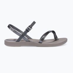 Sandały damskie Ipanema Fashion Sand VIII. Szare sandały Ipanema, bez wzorów, z materiału, eleganckie, bez obcasa, bez zapięcia. Za 129.99 zł.