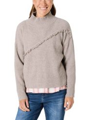 Timezone Sweter w kolorze beżowym rozmiar: M. Brązowe swetry Timezone, m, bez wzorów, bez ramiączek. Za 187.52 zł.