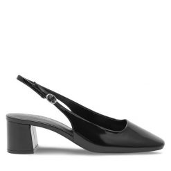 Czółenka Jenny Fairy. Czarne czółenka Jenny Fairy, bez wzorów, bez obcasa, bez zapięcia. Za 129.99 zł.