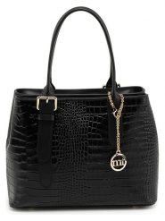 Mia Tomazzi Skórzana torebka "Berengario" w kolorze czarnym - 31 x 24 x 11 cm rozmiar: onesize. Czarne torebki klasyczne Mia Tomazzi, bez wzorów, z materiału, przez ramię, bez dodatków. Za 347.99 zł.