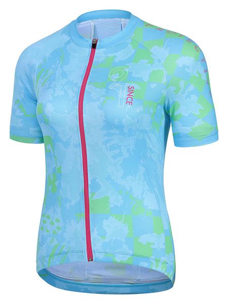 Protective Koszulka kolarska "Blueberry" w kolorze błękitnym rozmiar: 38. Niebieskie t-shirty sportowe Protective, bez wzorów, z materiału, bez ramiączek, rowerowe. Za 96.60 zł.