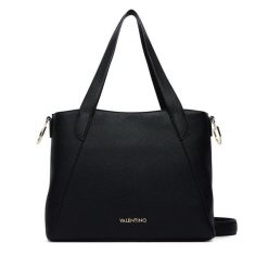 Torebka Valentino. Czarne shopper bag Valentino, bez wzorów, bez dodatków. Za 749.99 zł.
