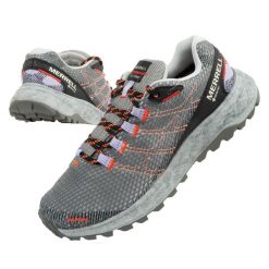 Buty damskie sportowe Merrell Fly Strike GTX. Szare buty sportowe lifestyle Merrell, bez wzorów, z gore-texu, casualowe, bez zapięcia. Za 240.73 zł.