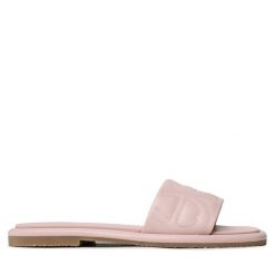 Klapki Aigner. Czerwone klapki Aigner, bez wzorów, bez obcasa, bez zapięcia. Za 1,149.00 zł.