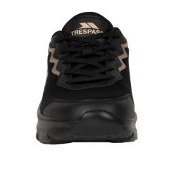 Trampki Damskie Sportowe Ave. Czarne buty sportowe lifestyle Trespass, bez wzorów, sportowe, bez zapięcia. Za 163.99 zł.