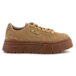 Buty Puma Mayze Stack Suede 383983 03 brązowe. Brązowe buty treningowe bez wzorów, bez zapięcia. Za 681.40 zł.