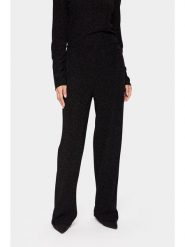 SAINT TROPEZ Spodnie "Huma" w kolorze czarnym rozmiar: M. Czarne spodnie materiałowe Saint Tropez, bez wzorów, z materiału, z podwyższonym stanem. Za 96.83 zł.