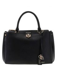 Guess Torebka w kolorze czarnym - 30 x 20 x 14 cm rozmiar: onesize. Czarne torebki klasyczne Guess, z aplikacjami, z materiału, przez ramię, bez dodatków. Za 554.23 zł.