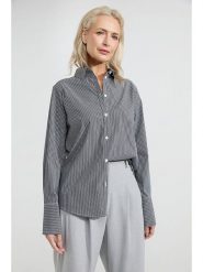 Josephine & Co Bluzka "Annemijn" w kolorze czarno-białym rozmiar: 36. Białe bluzki Josephine & Co, bez wzorów, z bawełny, bez kołnierzyka, bez ramiączek. Za 215.95 zł.