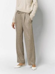 Rosner Spodnie "Mara" w kolorze karmelowym rozmiar: 46/L30. Brązowe spodnie materiałowe Rosner, bez wzorów, z materiału, z podwyższonym stanem. Za 250.95 zł.