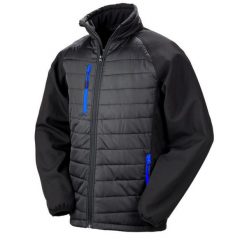 Kurtka Softshellowa Damska Compass. Czarne kurtki RESULT, xl, bez wzorów, bez kaptura. Za 220.99 zł.