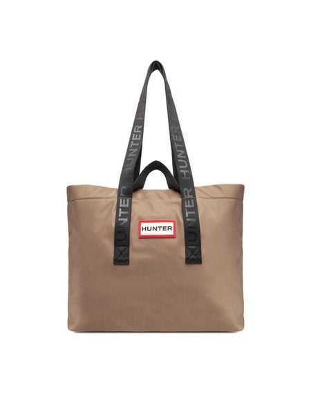 Hunter Torebka C-HTR-K-011-06 Beżowy. Brązowe shopper bag Hunter, bez wzorów, z materiału, bez dodatków. Za 159.99 zł.