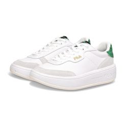 Buty damskie FILA Premium F. Białe buty treningowe Fila, bez wzorów, z materiału, bez zapięcia, trekkingowe. Za 249.99 zł.