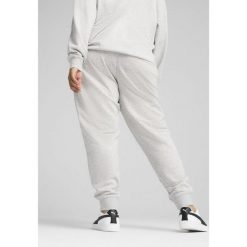 Damskie spodnie dresowe z małym logo No.1 ESS PUMA Light Gray Heather. Czarne spodnie dresowe Puma, bez wzorów, z dresówki, trekkingowe. W wyprzedaży za 139.00 zł.