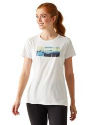 Regatta Koszulka sportowa "Fingal VIII" w kolorze białym rozmiar: 40. Białe t-shirty sportowe Regatta, bez wzorów, z materiału, bez ramiączek, outdoorowe. Za 61.46 zł.
